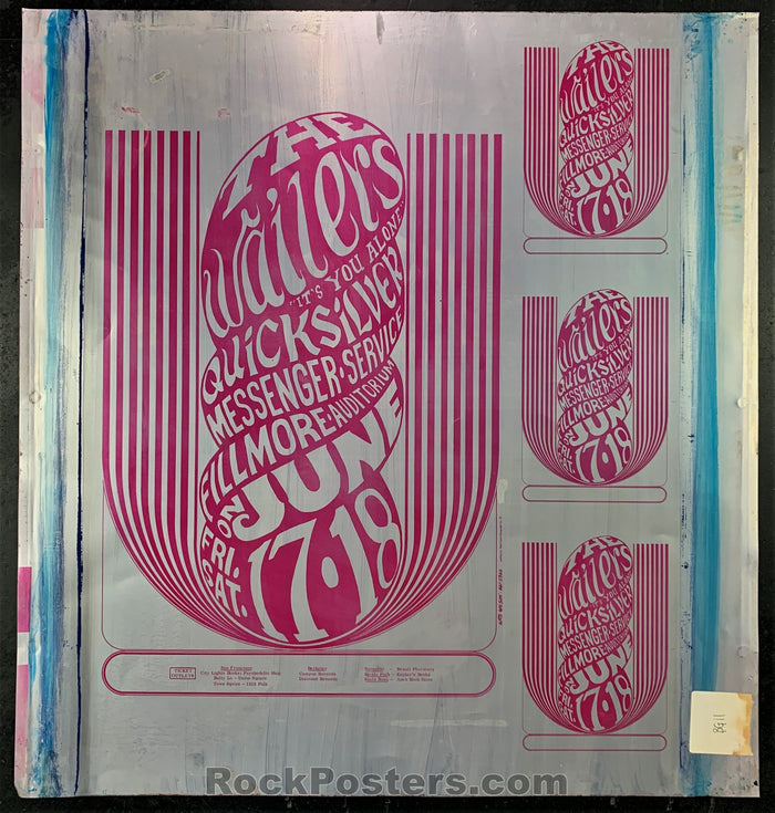 AUCTION - BG 11 - Two-Sided Printing Plate Wailers - Fillmore Auditorium - Condition - Excellentu00a0-78176-51802