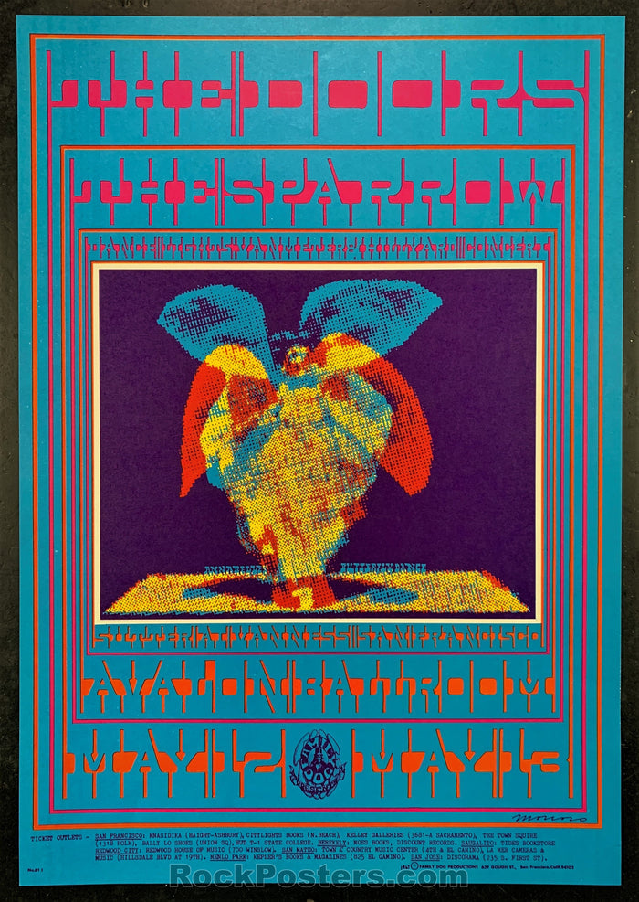 AUCTION - FD 61 - The Doors  1967 Avalon Ballroom Concert Poster - Condition - Near Mint Minus-76829-51814