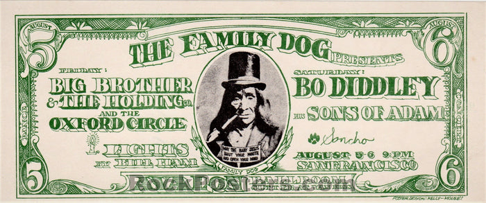 AUCTION - FD19  - Big Brother Janis Joplin 1966 Original Handbill - Avalon Ballroom - Condition - Near Mint-77537-51830