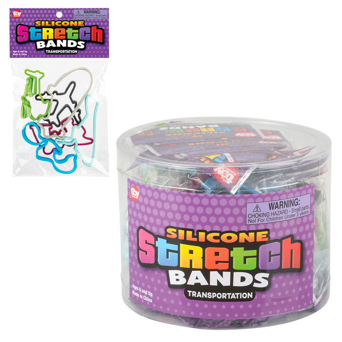 Silicone Stretch Bracelets - Transportation