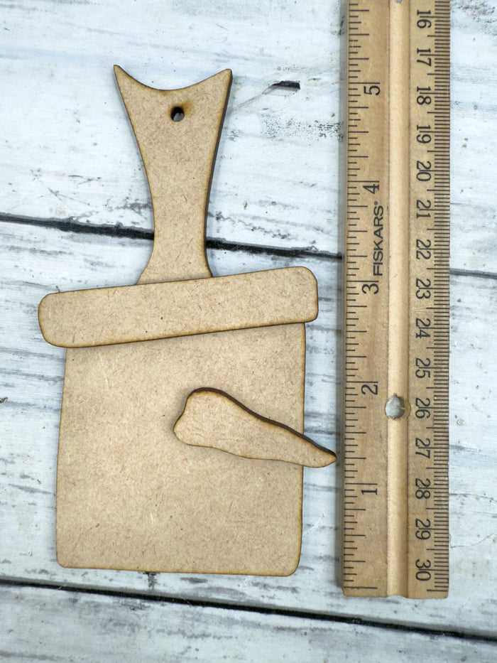 Simple Snowman Cutting Board Ornament DIY Kit