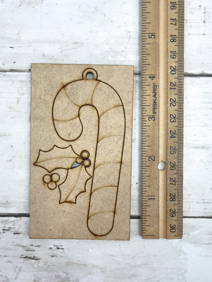 Single Candy Cane Ornament DIY Kit