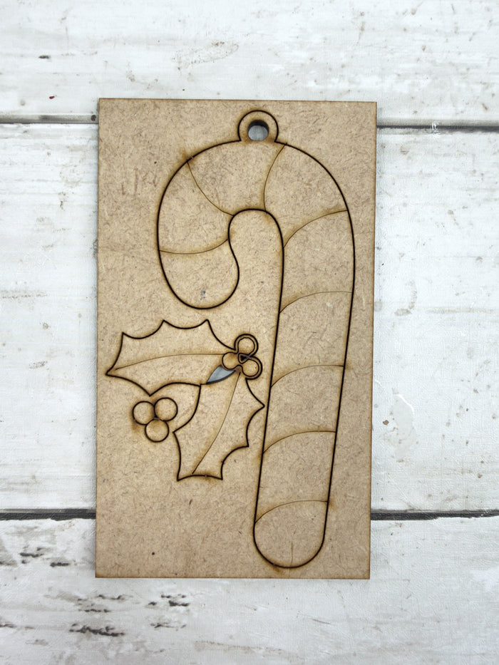 Single Candy Cane Ornament DIY Kit