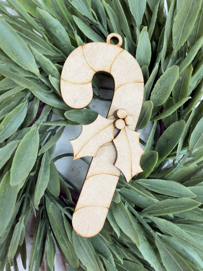 Single Candy Cane Ornament DIY Kit