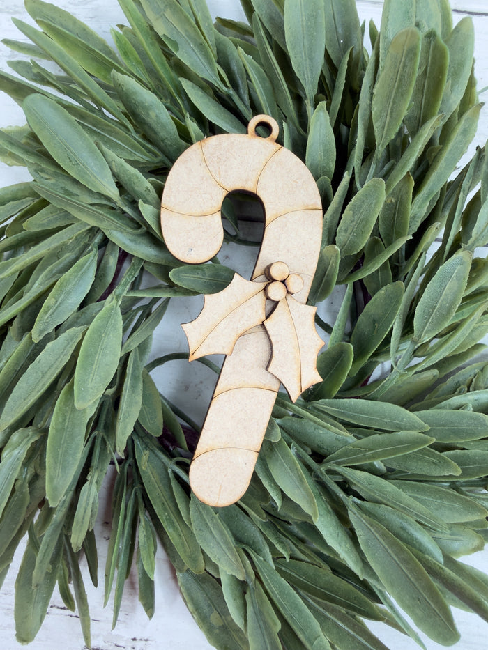 Single Candy Cane Ornament DIY Kit