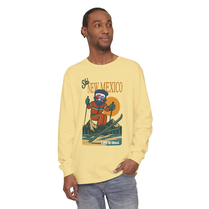 Ski New Mexico - Life is DeadMountain Collection Garment-Dyed Long Sleeve T-Shirt
