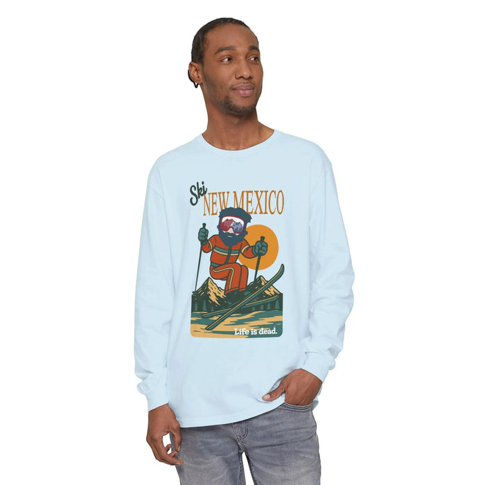 Ski New Mexico - Life is DeadMountain Collection Garment-Dyed Long Sleeve T-Shirt