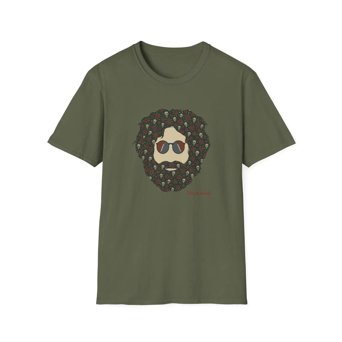Skull & Roses Jerry Life is Dead T-Shirt