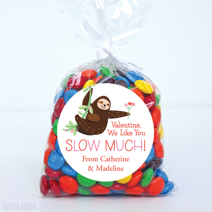 Sloth Valentine's Day Stickers