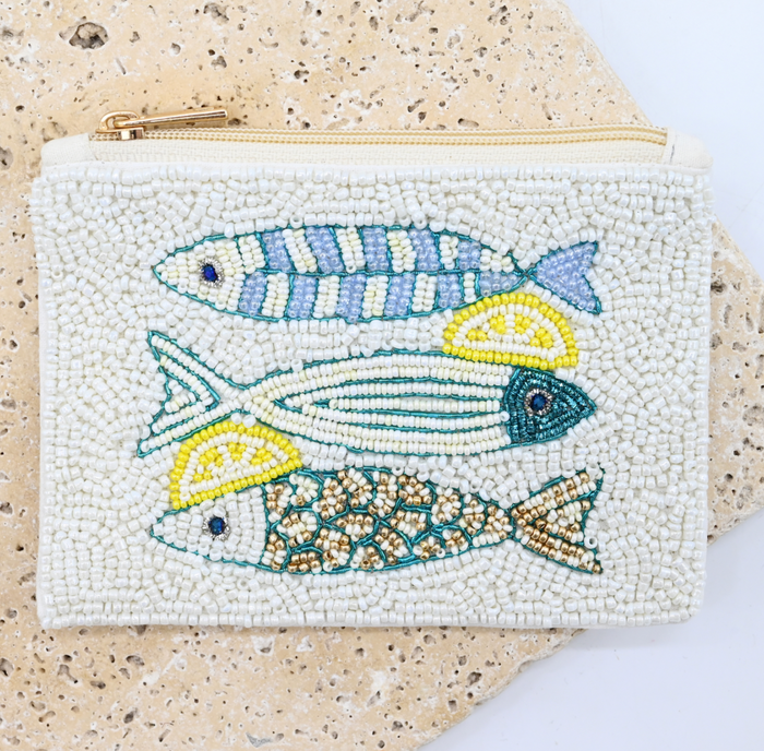 smaller Anna Nova Beaded Pouch
