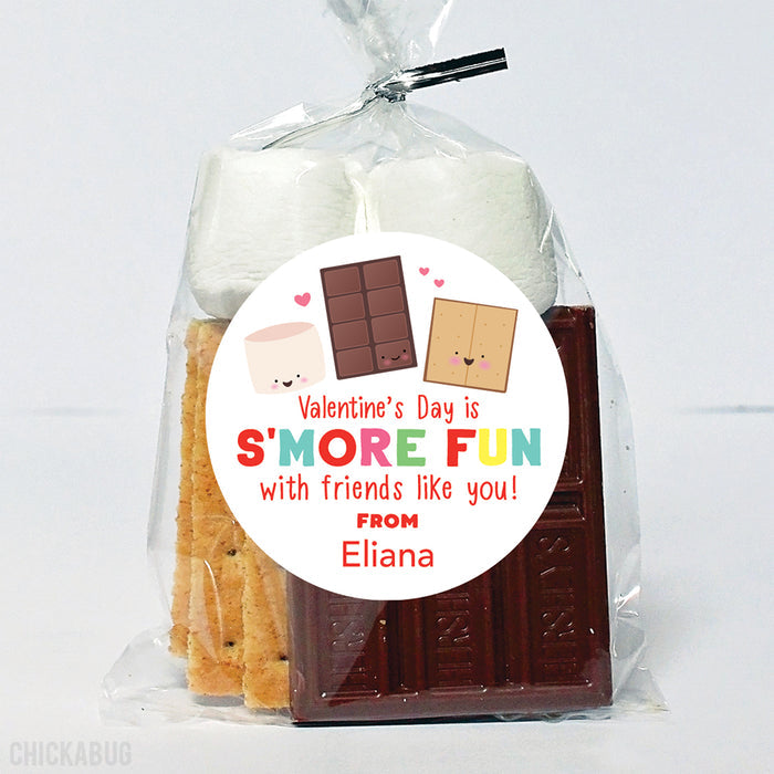 S'more Valentine's Day Stickers