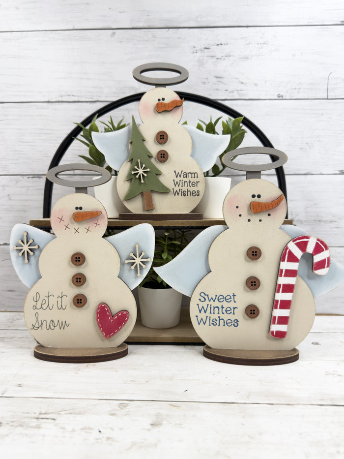 Snowman Angel Trio DIY Kit
