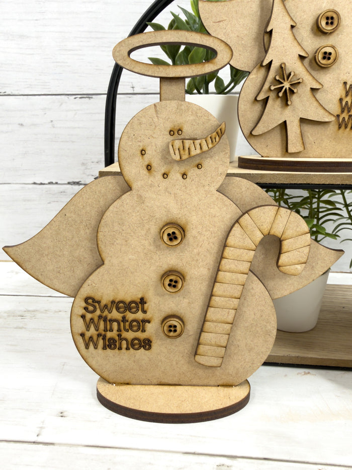 Snowman Angel Trio DIY Kit