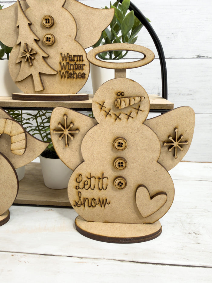 Snowman Angel Trio DIY Kit