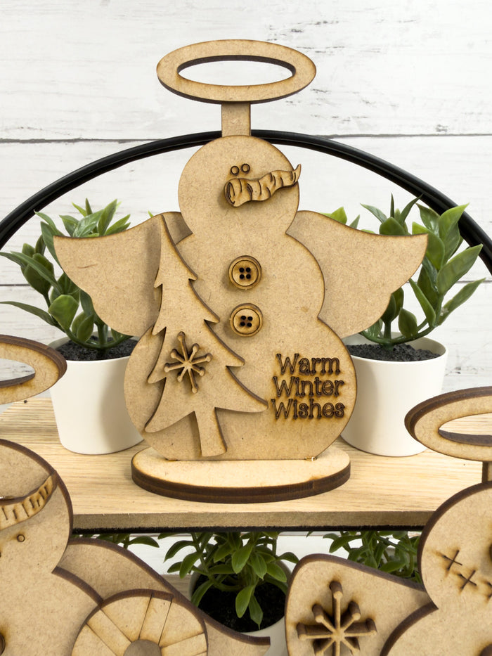 Snowman Angel Trio DIY Kit