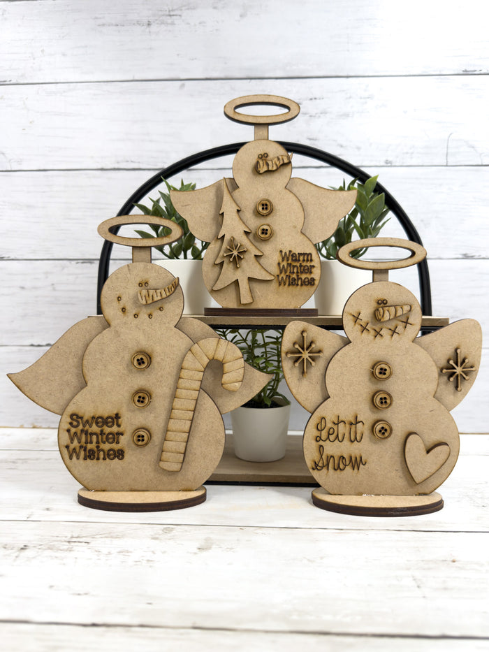 Snowman Angel Trio DIY Kit