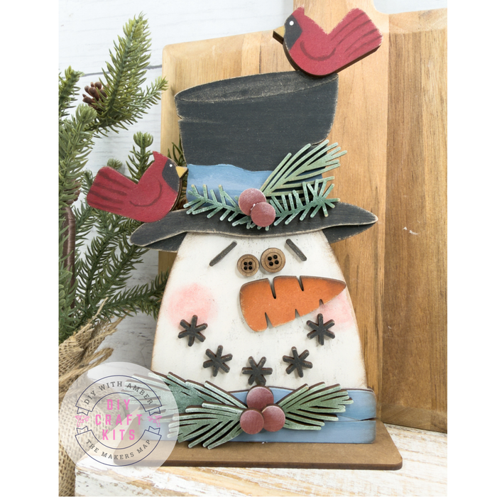 Snowman Head Shelf Sitter DIY Kit