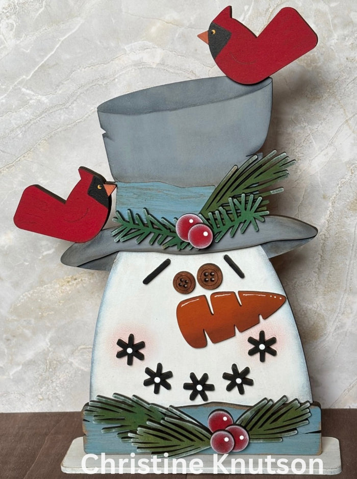 Snowman Head Shelf Sitter DIY Kit