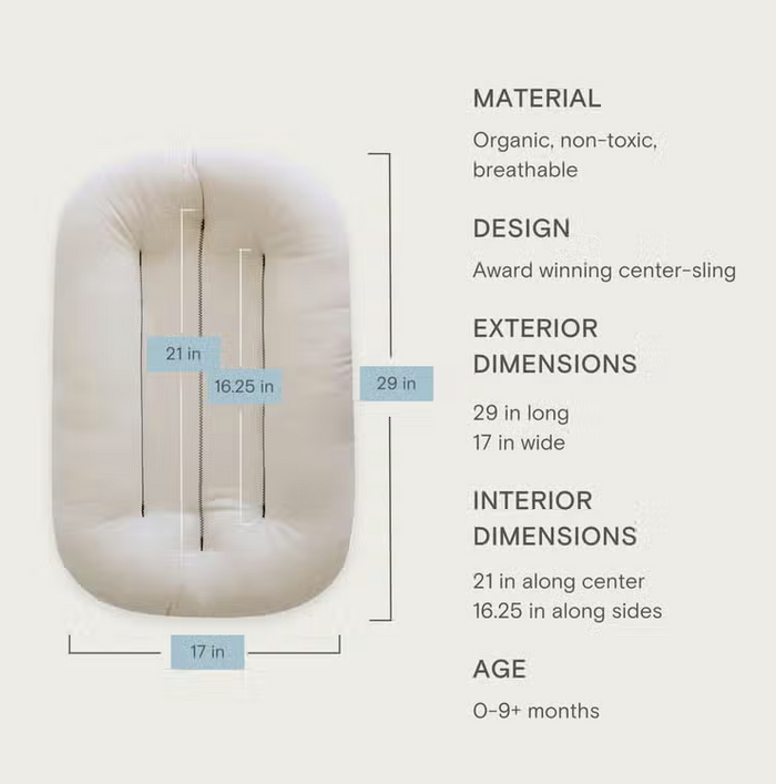 Snuggle Me - Infant Bare Lounger - Birch