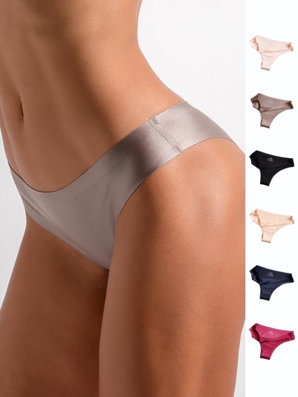 Solid Ice Silk Shorts Thong