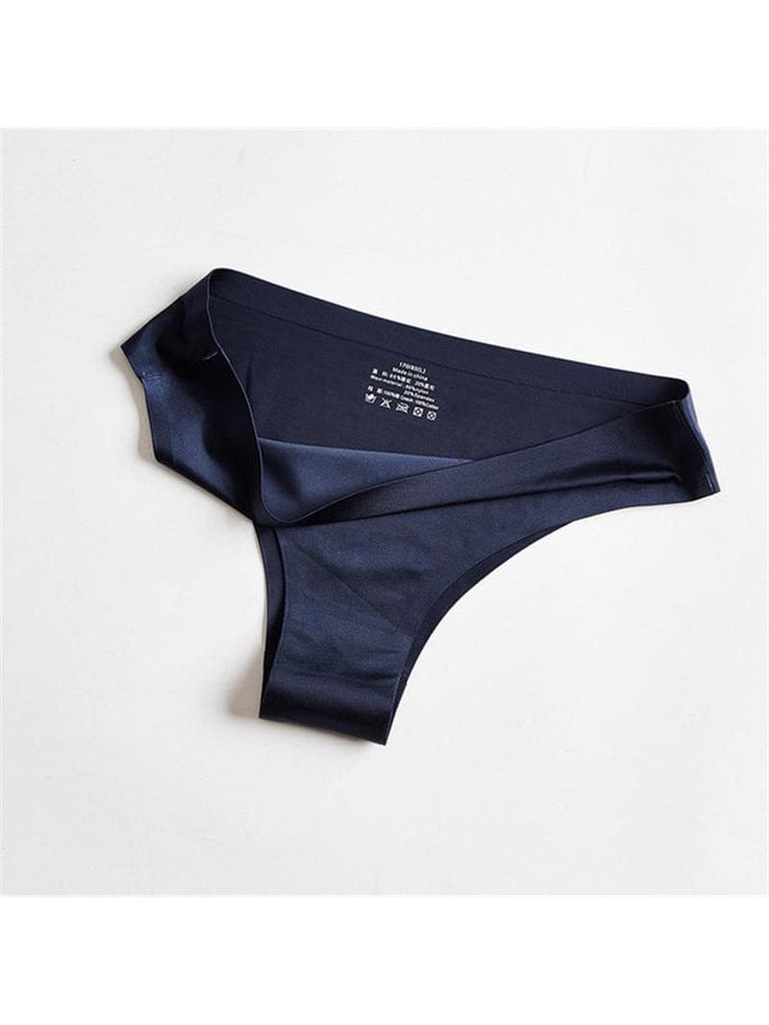 Solid Ice Silk Shorts Thong