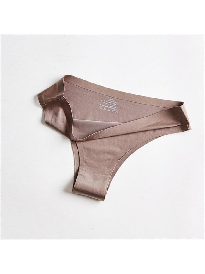 Solid Ice Silk Shorts Thong
