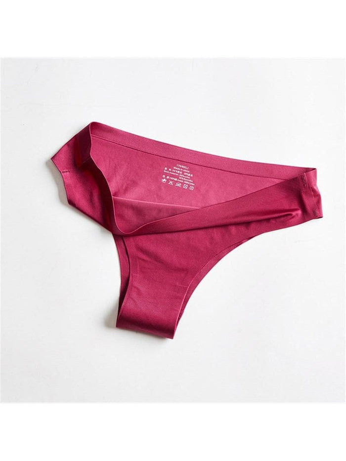 Solid Ice Silk Shorts Thong