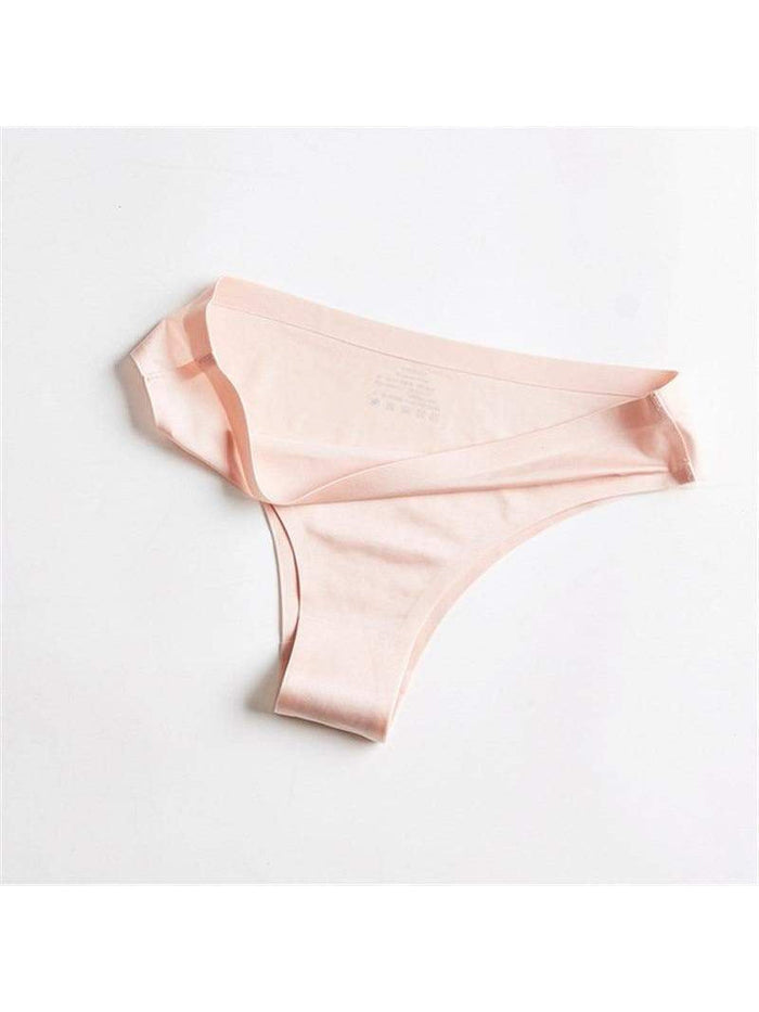 Solid Ice Silk Shorts Thong