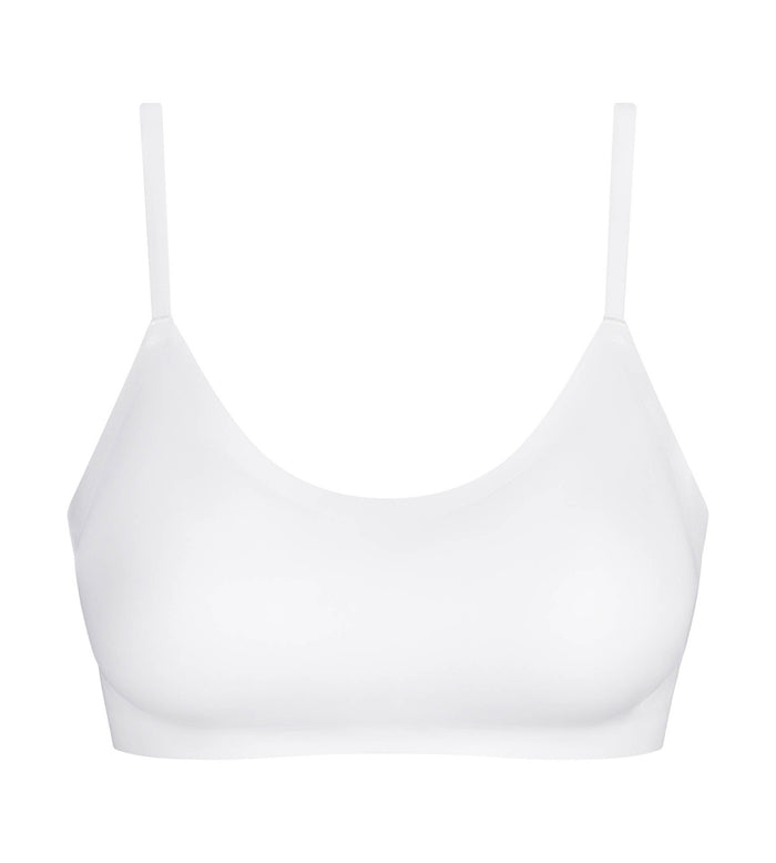 Soutien-gorge brassière en microfibre Blanc Dim Invisible