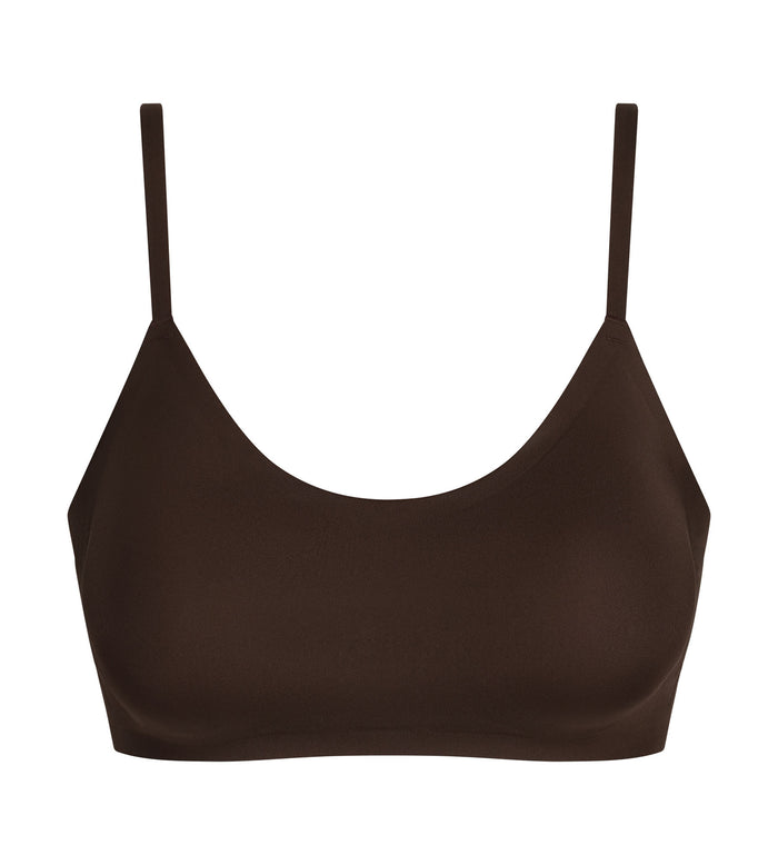 Soutien-gorge brassière en microfibre Marron Dim Invisible