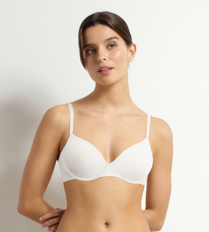 Soutien-gorge corbeille en microfibre Blanc Dim Invisible