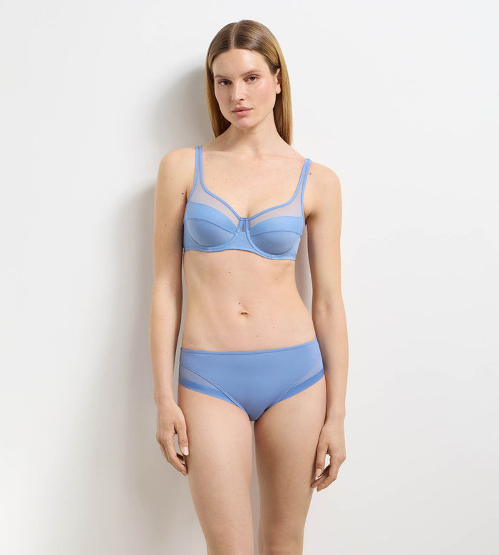 Soutien-gorge emboîtant à armatures bleu lin Generous Classic