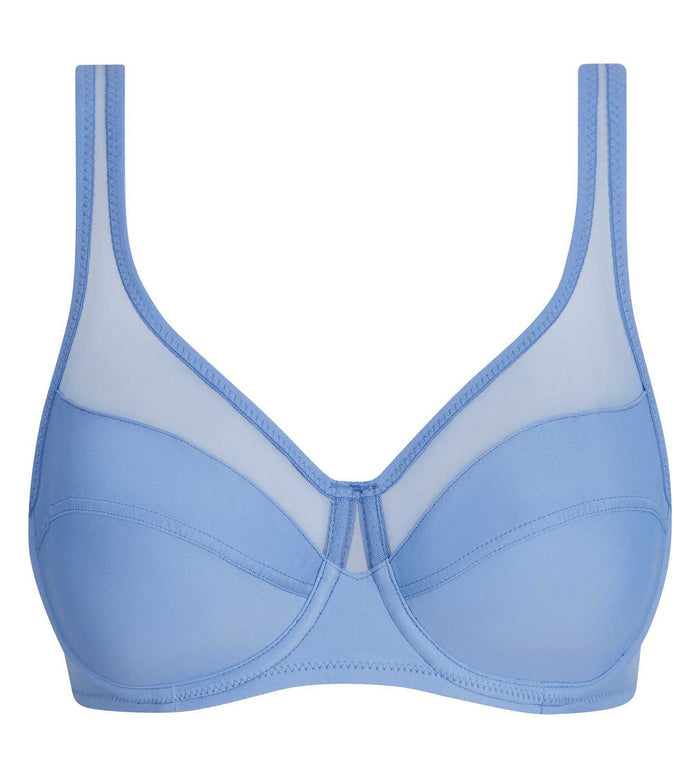 Soutien-gorge emboîtant à armatures bleu lin Generous Classic