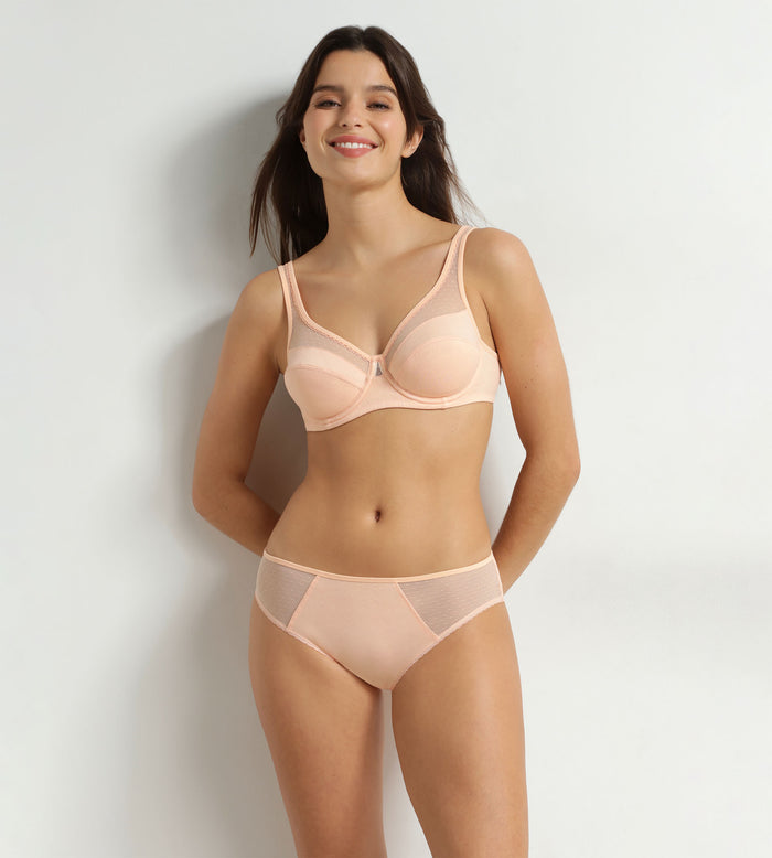 Soutien-gorge emboîtant avec armatures Abricot Generous Coton Bio
