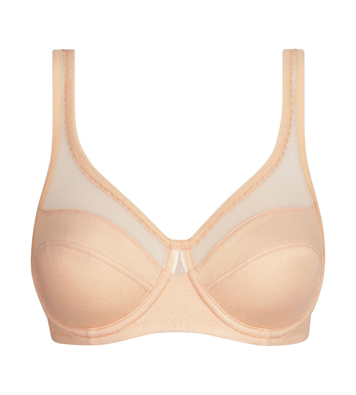 Soutien-gorge emboîtant avec armatures Abricot Generous Coton Bio