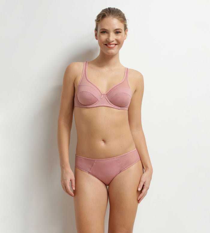 Soutien-gorge emboîtant avec armatures Rose Generous Coton Bio
