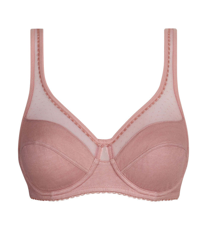 Soutien-gorge emboîtant avec armatures Rose Generous Coton Bio