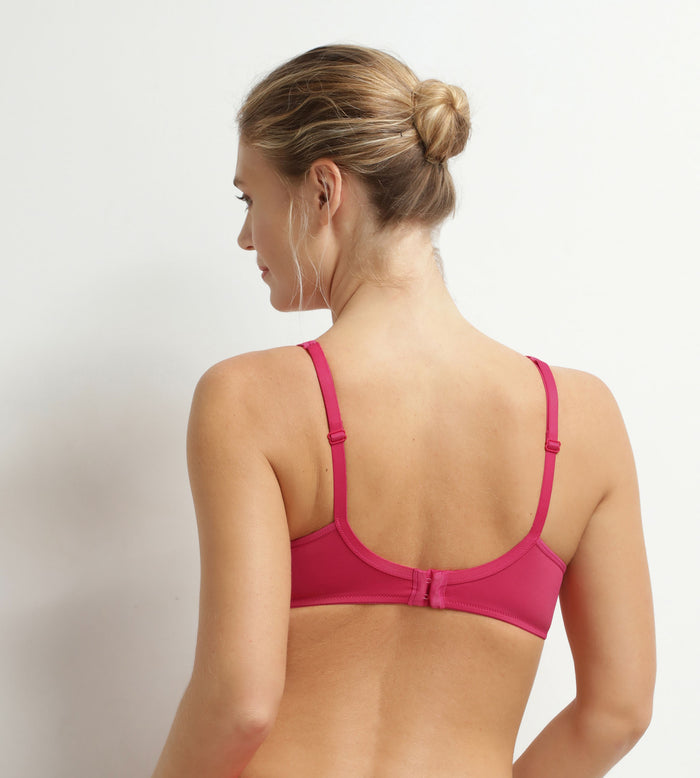 Soutien-gorge emboîtant en microfibre et tulle Framboise Generous