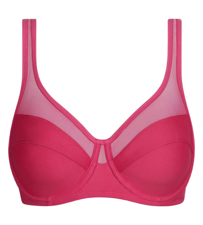 Soutien-gorge emboîtant en microfibre et tulle Framboise Generous