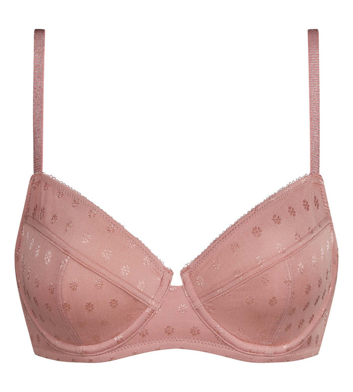 Soutien-gorge full cup en microfibre Rose à fleurs Cosy Time