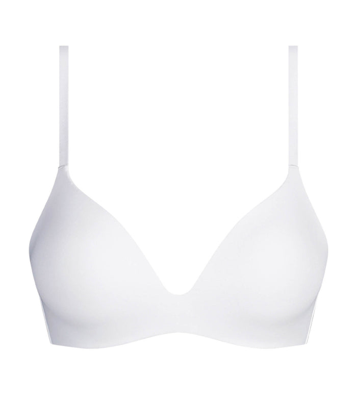 Soutien-gorge paddé sans armature en microfibre Blanc Dim Invisible