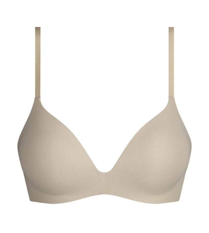 Soutien-gorge paddé sans armature en microfibre Nude Dim Invisible
