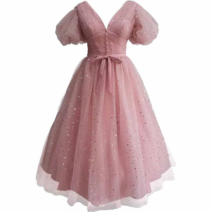 Dusty pink Tea-Length / Free