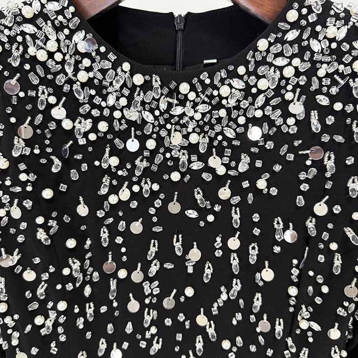 Sparkly A-Line Beaded Long Evening Dresses For Events