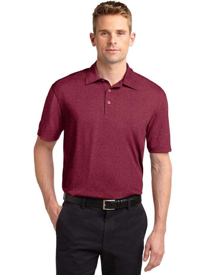 Sport-Tek Heather Contender Polo-Regular-Sport-Tek-Cardinal Heather-S-Thread Logic