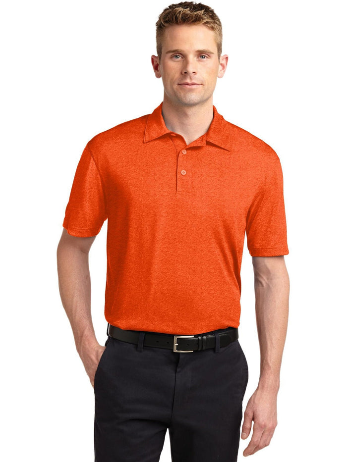 Sport-Tek Heather Contender Polo-Regular-Sport-Tek-Deep Orange Heather-S-Thread Logic