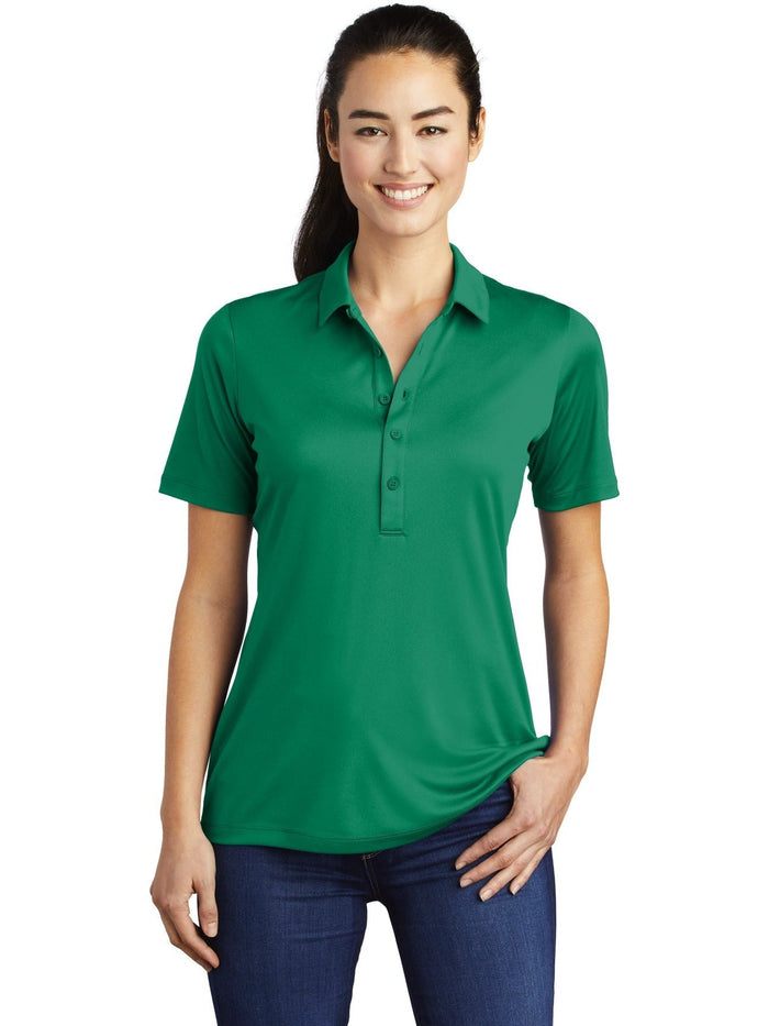 Sport-Tek Ladies Posi-UV Pro Polo-Regular-Sport-Tek-Kelly Green-S-Thread Logic