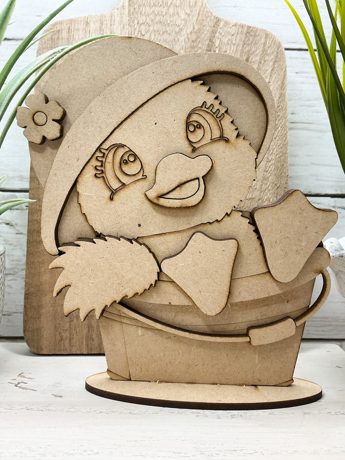 Spring Duck in Bucket DIY Kit