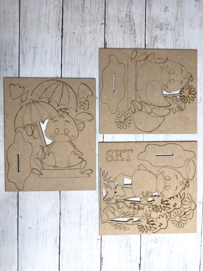 Spring Ducks Sitter Set DIY Kit