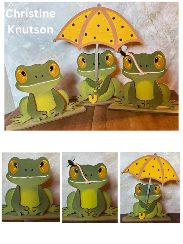 Spring Frog Trio Sitter Set DIY Kit